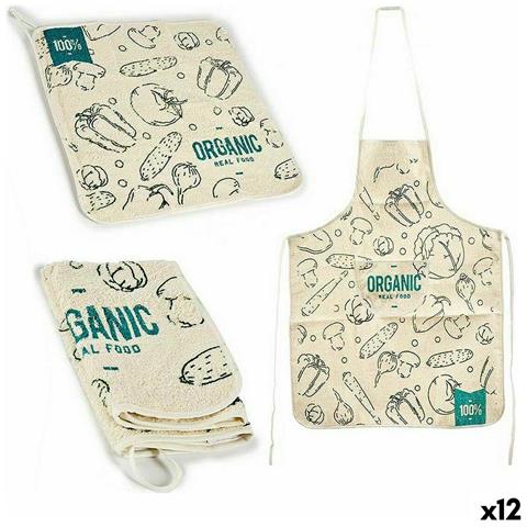 Set Da Cucina Organic 2 Pezzi Azzurro Bianco (12 Unità) - Foto 1