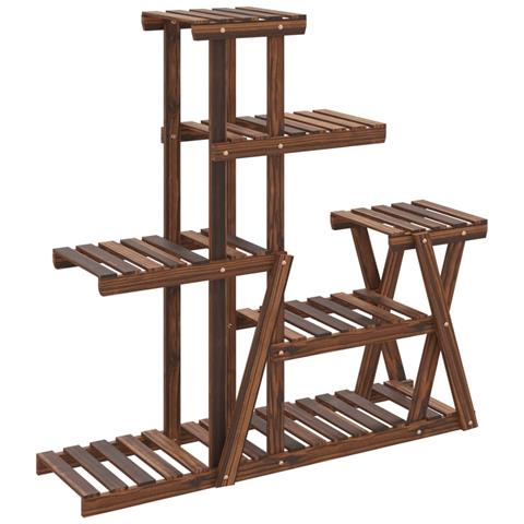 Portafiori 95x25x96 Cm In Legno Massello Di Abete - Foto 2