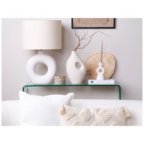 Vaso Da Fiori Komotini Ceramica 32 Cm Bianco Sporco - Foto 1