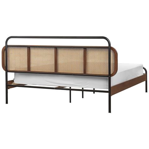 Letto Rattan Boussicourt 160 X 200 Cm Marrone Scuro - Foto 15
