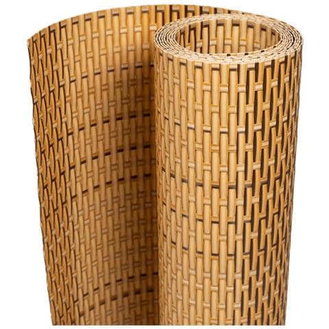 Paravento Da Balcone Marrone Chiaro 1000x80 Cm In Polyrattan - Foto 1