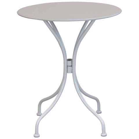 Tavolo Tondo Ø60 Da Esterno Giardino Per Bar E Pub Con Struttura In Acciaio Iron Round - Foto 1