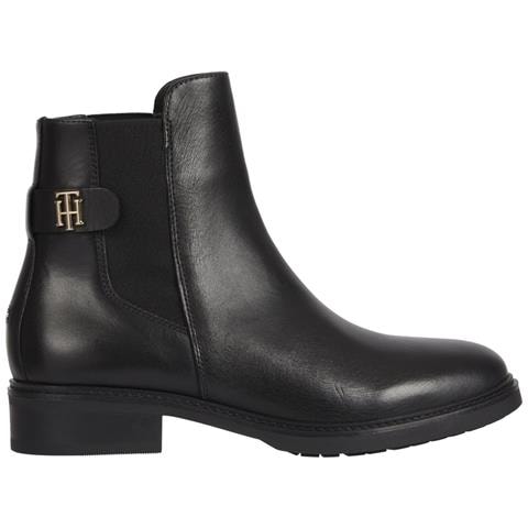 Flat Boot Stivaletti Pelle Scarpe Donna Nero Eu 41, Fw0fw06749 Bds - Foto 1