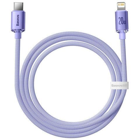 Cavo Di Ricarica E Sincronizzazione Da Lightning A Usb-c 20w Crystal Shine Da 1,2 M, Lavanda - Foto 1