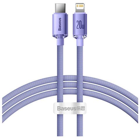 Cavo Di Ricarica E Sincronizzazione Da Lightning A Usb-c 20w Crystal Shine Da 1,2 M, Lavanda - Foto 2