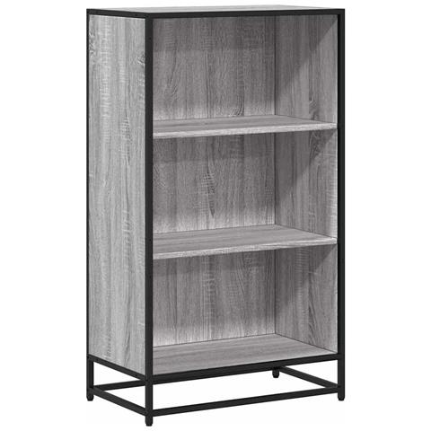 Libreria Grigio Sonoma 60x35x107,5 Cm In Legno Multistrato - Foto 2