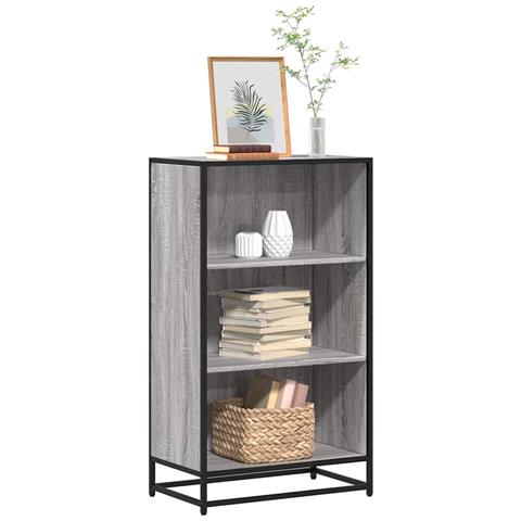 Libreria Grigio Sonoma 60x35x107,5 Cm In Legno Multistrato - Foto 1
