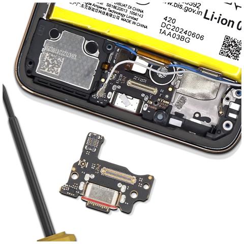 Connettore Di Carica Usb-c Edge 50 Neo Originale, Nero - Foto 2