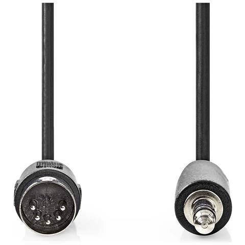 Cavo Audio Da Din 5 Pin Maschio A Jack 3,5 Mm Maschio 1 M, Nero - Foto 3