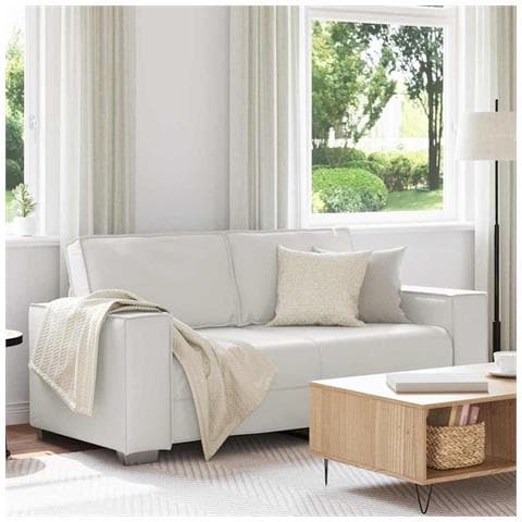 Divanetto vitaXL Bianco da 140 cm in Pelle Sintetica - Foto 2