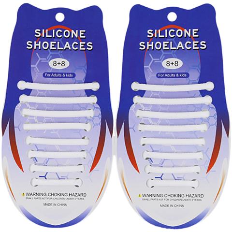 Lacci Elastici In Silicone Senza Nodo White - Foto 1