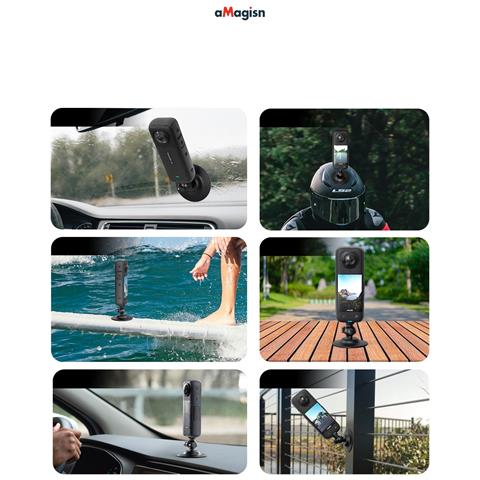 Base Universale Con Testa Sferica Flessibile A Tre Griffe Per Action Cam Dji /gopro /insta360 - Foto 7
