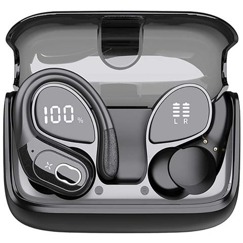Auricolari Sportivi Impermeabili Con Display Digitale E Lunga Durata Della Batteria Black - Foto 1