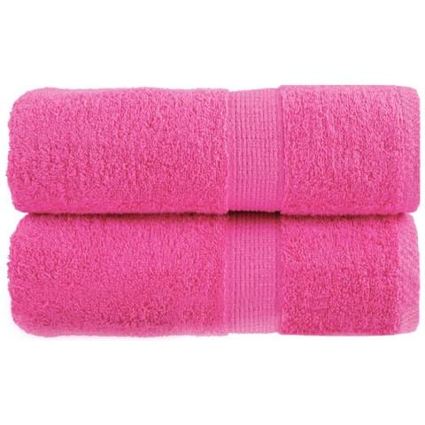 Asciugamani per Ospiti SOLUND 2 pz Rosa 30x50 cm 600 g/m² - Foto 1