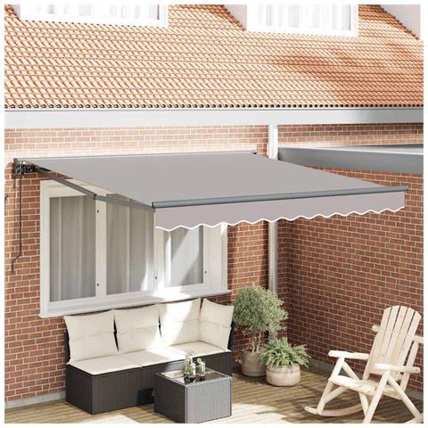 Tenda Retrattile Grigio chiaro 300x250 cm Tessuto - Foto 2