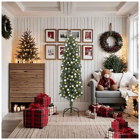 Albero di Natale snodato Verde 48 x 48 x 180 cm - Foto 2