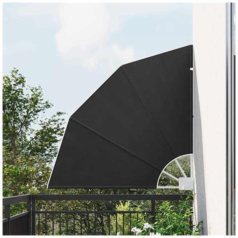 Schermo di Privacy per Balcone Antracite 115 x 115 cm Tessuto - Foto 2