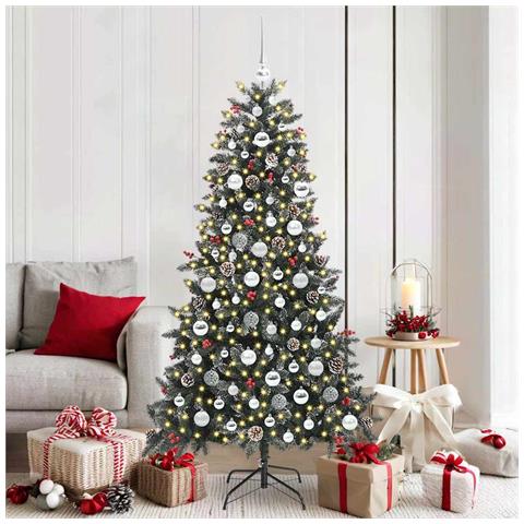 Albero di Natale artificiale con 300 LED Verde 180 cm - Foto 2