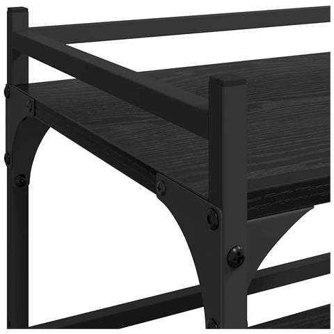 Carrello da Cucina Rovere Nero 50 x 35 x 75.5 cm - Foto 9