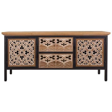 Credenza In Legno Marrone 120x35x54h - Foto 2