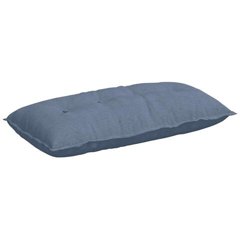 Cuscino per Schiena Blu 100 x 50 cm Tessuto in Cords - Foto 1