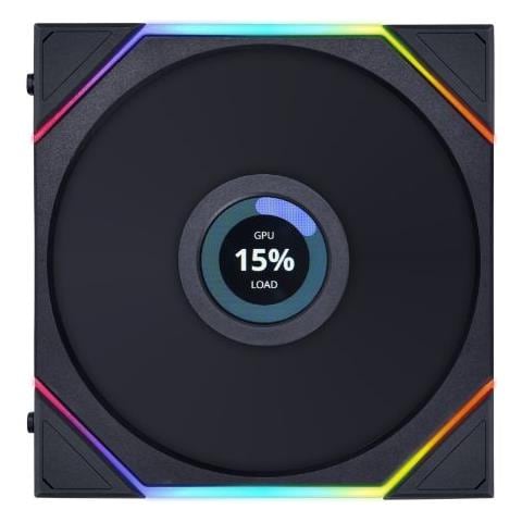 Uni Fan TL LCD Case per computer, Processore Ventilatore 14 cm Nero 1 pz - Foto 1