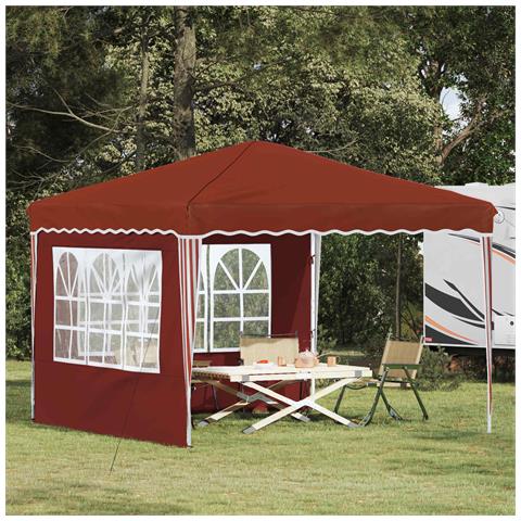 Tenda per feste a pop-up 288 x 288 x 245 cm Terracotta - Foto 2