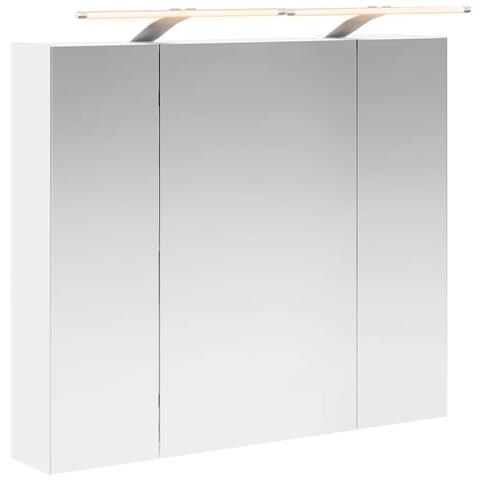 Mobiletto per specchio da bagno Bianco 80 x 14.5 x 70 cm - Foto 1