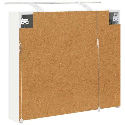 Mobiletto per specchio da bagno Bianco 80 x 14.5 x 70 cm - Foto 9