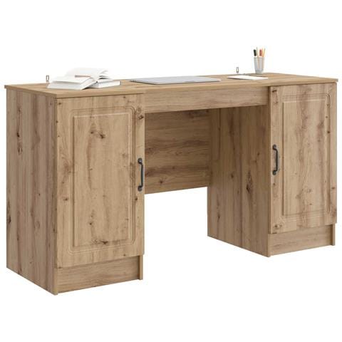Scrivania con lo scaffale Rovere Artigianale 142,5 x 50 x 75 cm - Foto 2