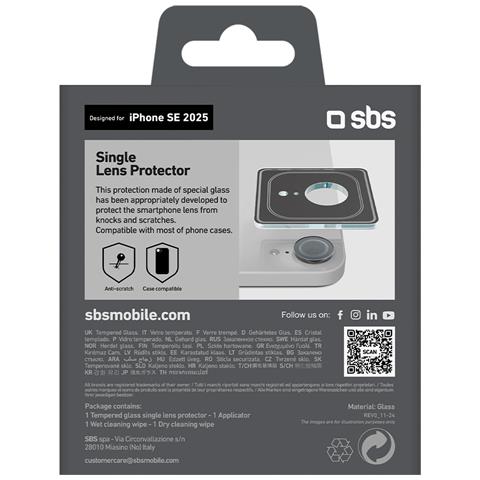 TESINCAMGLIPSE25 protezione per lo schermo e il retro dei telefoni cellulari Protezione per obiettivo della fotocamera Apple 1 pz - Foto 3