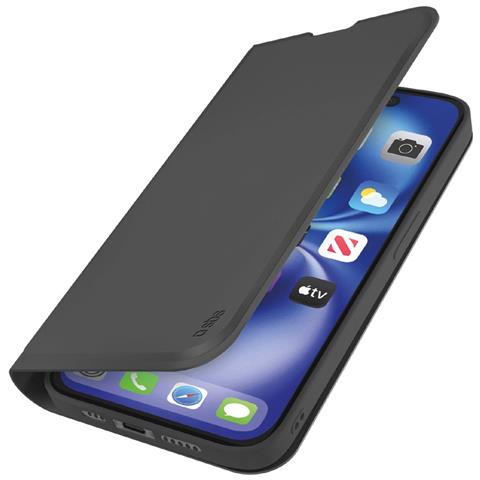 Custodia Tipo Libro Per Iphone 16e / 17e, Nera, Con Scomparto Per Carte Sbs - Foto 2