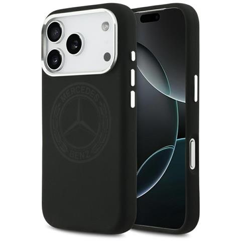 Custodia Iphone 17 Pro Mercedes In Silicone Nera - Una Scelta Elegante. - Foto 1