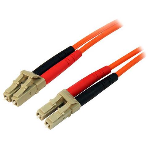 Cavo patch duplex in fibra multimodale 50/125 15 m LC / LC - LSZH - Foto 1