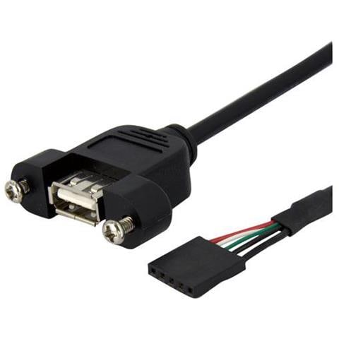 Cavo USB a pannello 91 cm - Cavo USB A a collettore scheda madre F / F - Foto 1
