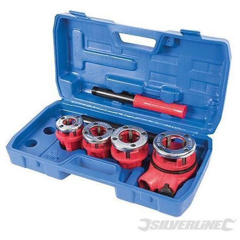 868556 Kit Di Filiere Per Tubi 5 P. zi 1/2, 3/4, 1'' E 1 1/4'' Bspt - Foto 4
