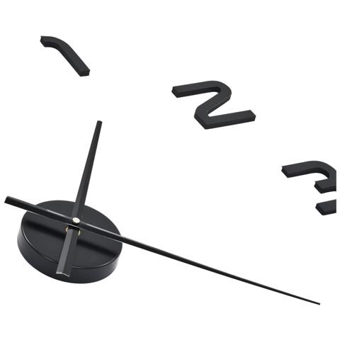 Orologio Da Parete 3d In Stile Moderno 100cm Xxl Nero - Foto 4