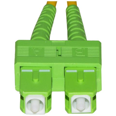 ver Cavo Fibra Ottica Apc Sc A Apc Sc Singlemode Duplex Mt. 2 - Foto 1