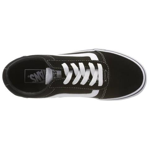 Scarpa Donna Ward Suede Canvas Sneakers Black / white Vn0a3iuniju1.38 Misura Eu 38 - Foto 5