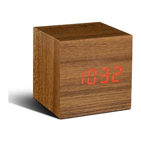 Cube Click Clock, Orologio, - Frassino Tabacco Rosso - Foto 1