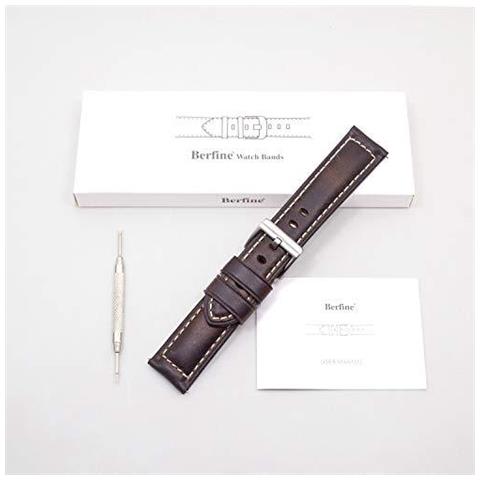 20 Millimetri Quick Release Retro Cuoio Del Cinturino Vintage Scamosciata Pelle Pull-up Di Sostituzione Del Cinturino Di Vigilanza Marrone - Foto 2