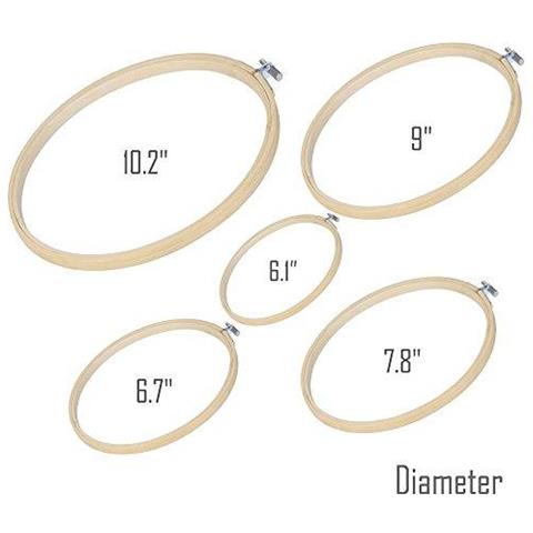 205 Pezzi Gamma Completa Di Ricamo Starter Kit Con Istruzioni 5 Pezzi Di Bamb Ricamo Hoops 100 Colori Fili 3 Pezzi Aida Panno E Punto Croce Corredo Di Attrezzi Per Il Cucito - Foto 2