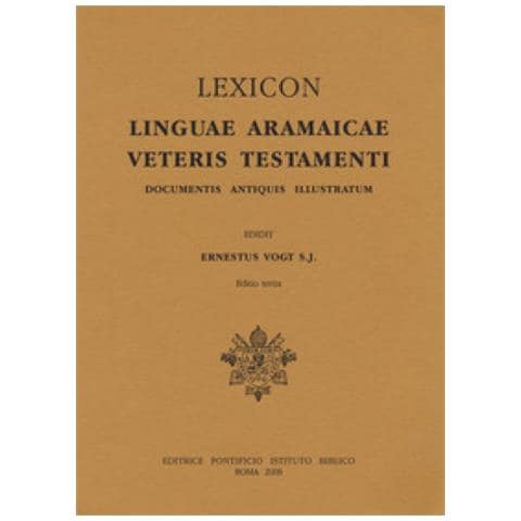 Ernst Vogt - Lexicon Linguae Aramaicae Veteris Testamenti. Documentis Antiquis Illustratum - Foto 1