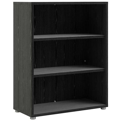 Libreria Sybille, Scaffale Da Ufficio, Mobile Portalibri, Biblioteca, 89x40 H113 Cm, Nero - Foto 18