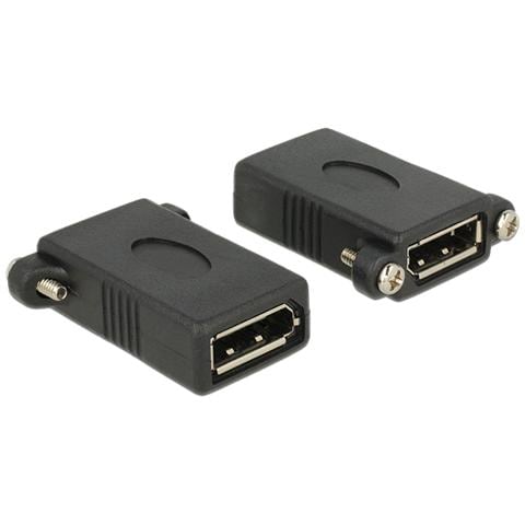Mini Prolunga DisplayPort Femmina-femmina 30cm, Cavo Nero, Connettori Placcati Oro, Per Monitor/PC, Nuovo