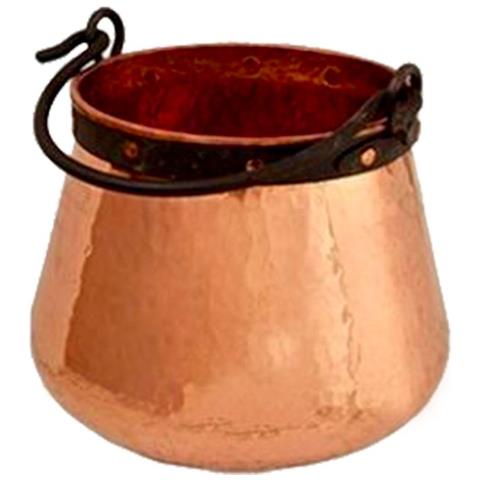 Pentola In Rame Paiolo In Rame Caldaia In Rame - Con Manico In Ferro 5l - Foto 2