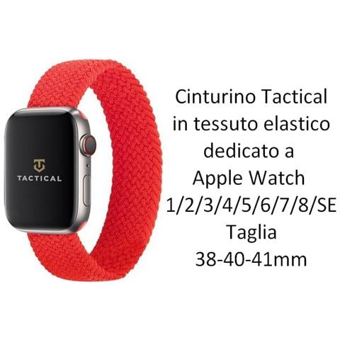Cinturino Xl 768 Originale Braided String Per Apple Watch 1-2-3-4-5-6-7-se 38 40 41mm Red - Foto 2