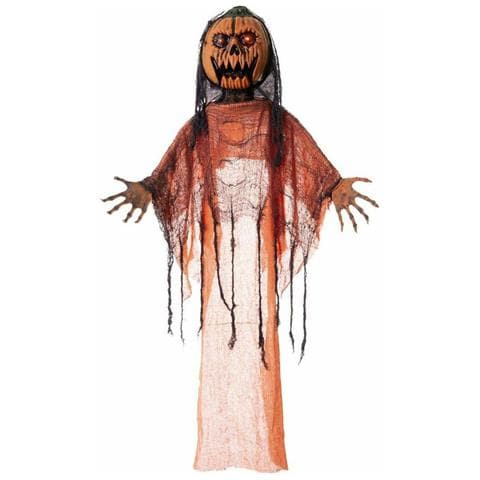 Decorazione Per Halloween Zucca 153 X 127 X 18 Cm Terrore Arancio - Foto 1