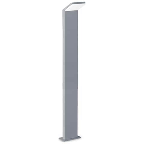 Piantana Da Terra Contemporaneo Style Alluminio Grigio Led 9w 4000k Ip54 - Foto 1