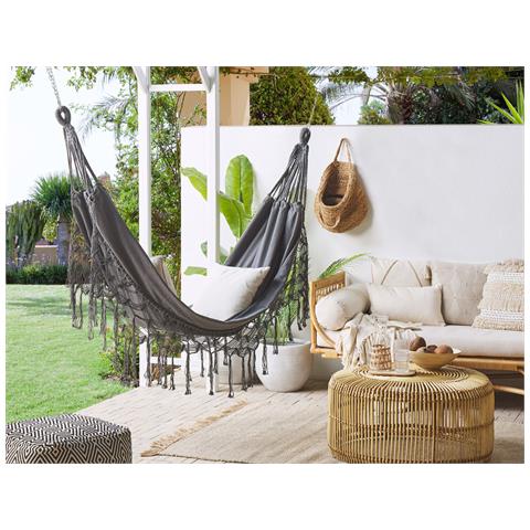 Amaca Da Giardino In Cotone Grigio Rocca - Foto 1